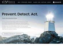 Tablet Screenshot of maverickcyberdefense.com